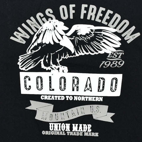 Wings Of Freedom Cotton Tee Shirt For Men