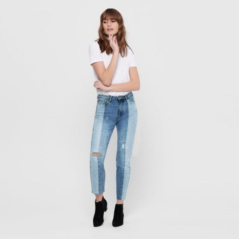 Women High street fashion crop denim (waist 24-34)