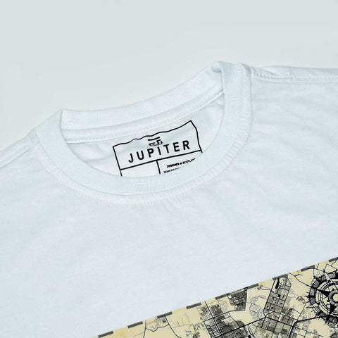 Jupiter Karachi Map Cotton Graphic Tee For Men