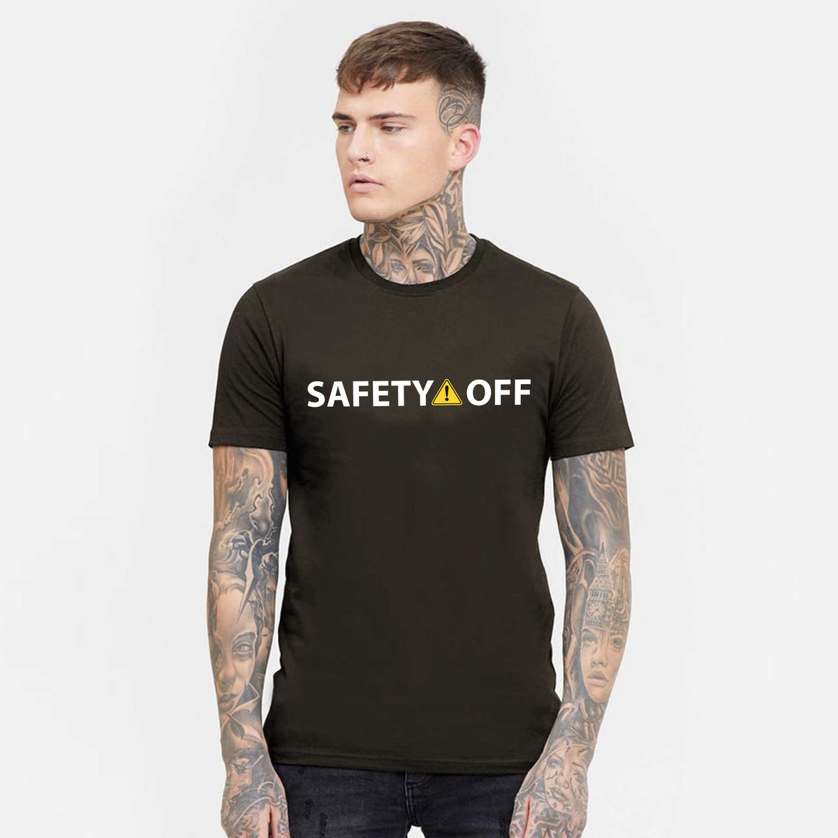 Jupiter Safety Off Cotton Graphic Tee For Men