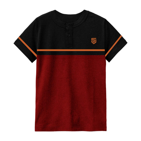 Jupiter kids Henley upright unisex tee