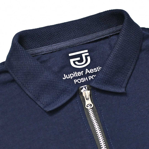 Jupiter Aestival Zip Neck Viscose Soft Premium Polo For Men