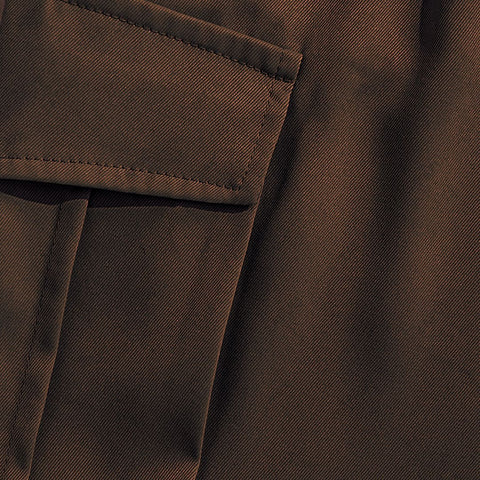 Jupiter French Twill Superior Brown Cotton Cargo Trouser For Men