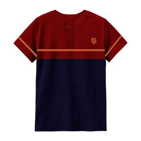 Jupiter kids Henley upright unisex tee