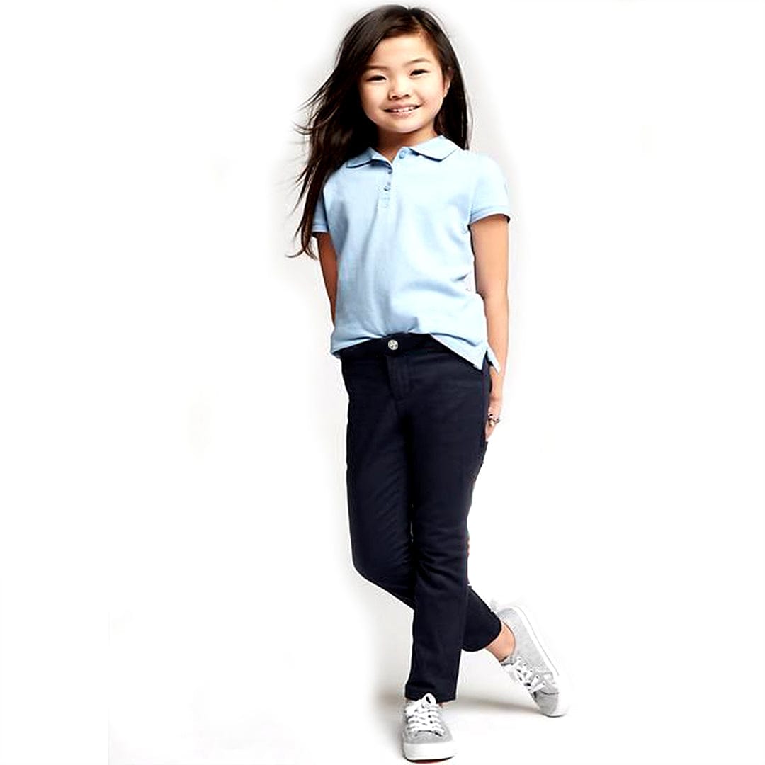 Girls Frech Terry Flex Navy Pant