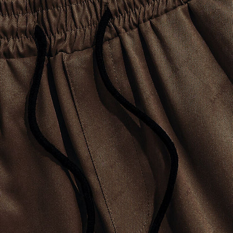 Jupiter French Twill Superior Brown Cotton Cargo Trouser For Men