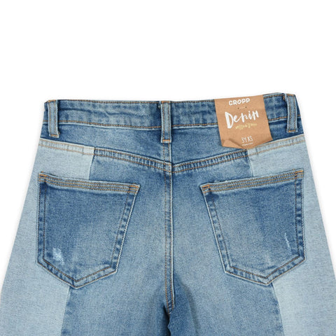 Women High street fashion crop denim (waist 24-34)