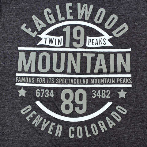 Eagle Wood V Neck Cotton Tee Shirt For Men