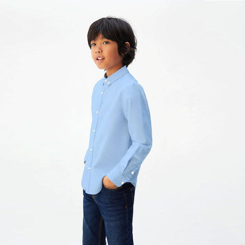 Kids Premium White Semi Formal Casual Shirt (12 Months To 14 Years)