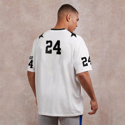 Jupiter Sporty Style Oversized No 24 Baseball Tee Shirt