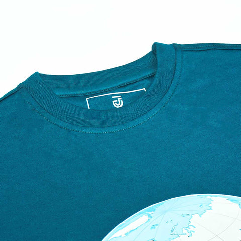 Jupiter Globe Cotton Graphic Tee For Men