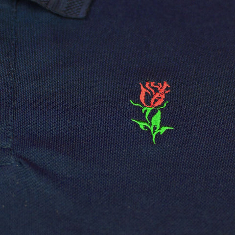 Jupiter Red Rose Embroidered Viscosen Soft Cotton Polo For Men (Minor Fault)