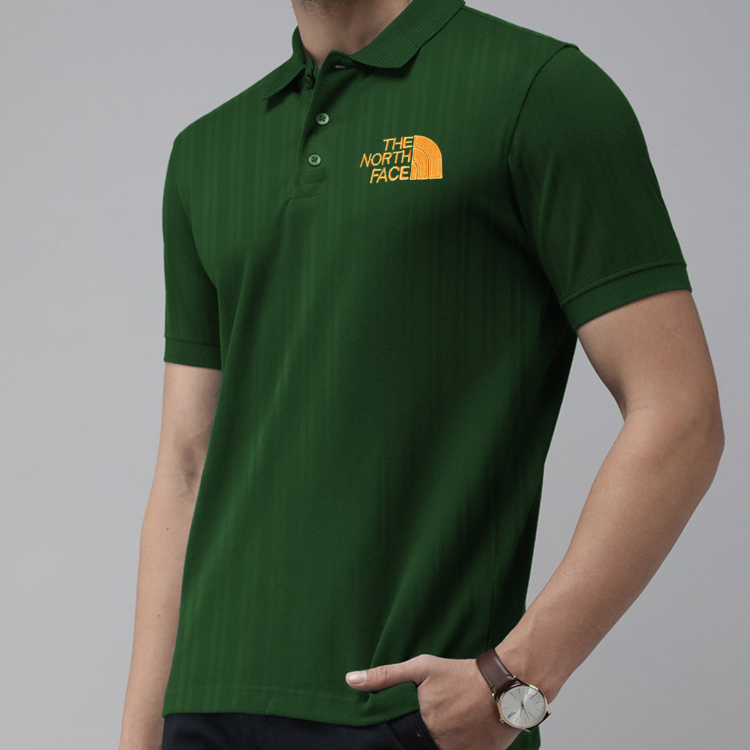 Textured Fabric Classic Logo Cotton Polo For Men