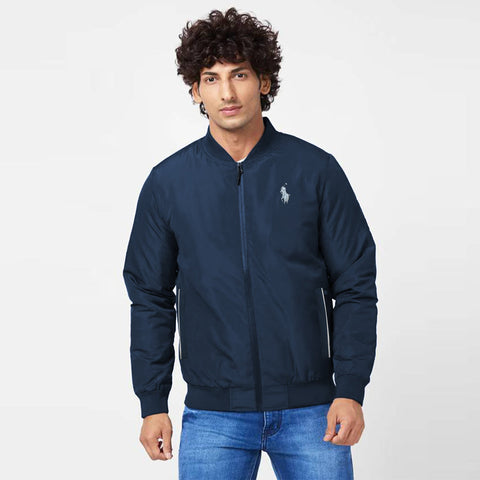 Imported Premium Logo Sherpa Lining Bomber Jackets For Men