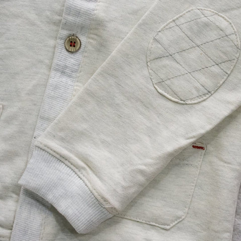 Kid's Off White Double Pocket Cardigan Sweater (12 Months to 4 Years)