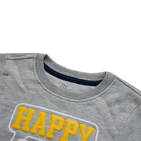 Kid's Happy Little Man Sweat Shirt ( 4 MONTHS TO 24 MONTHS )