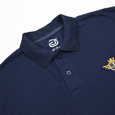 Jupiter Textured Collar Embroidered Logo Viscosen Soft Cotton Polo For Men (Minor Fault)