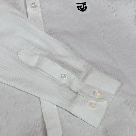 Jupiter Ceremonial Self Textured Cotton Casual Shirt For Men