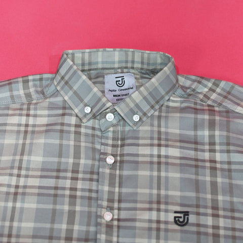 Jupiter Executive Checked Profit Skin Cotton Casual Shirt For Men