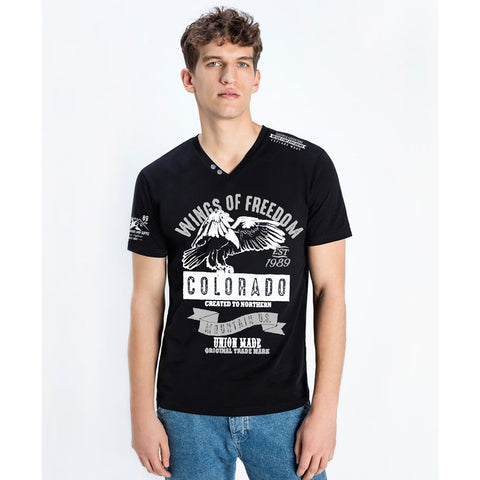 Wings Of Freedom Cotton Tee Shirt For Men