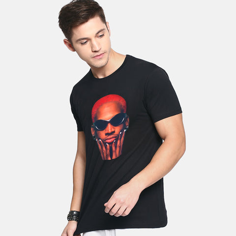 Jupiter Dennis Rodman Cotton Graphic Tee For Men