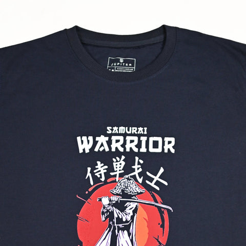 Jupiter Samurai Warrior Cotton Graphic Tee For Men