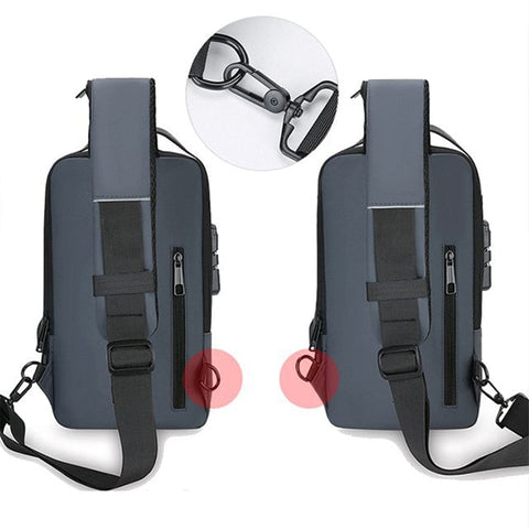 Imported Smart Usb Charging Large Storage Shoulder Bag