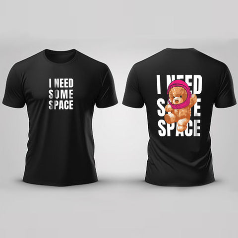 Jupiter Need Some Space Cotton Graphic Tee For Men