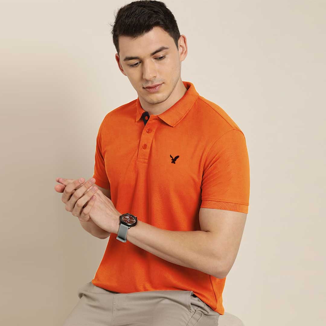 Flying Premium Logo Classic Men Cotton Polo