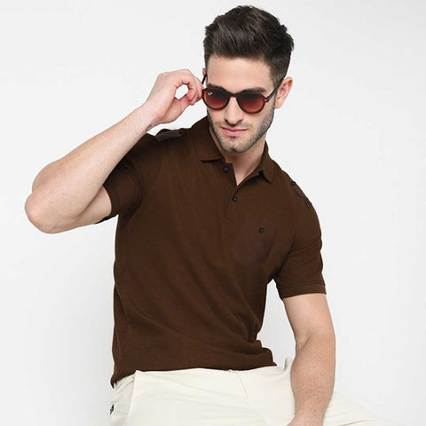 Jupiter Men Marine Cotton Polo