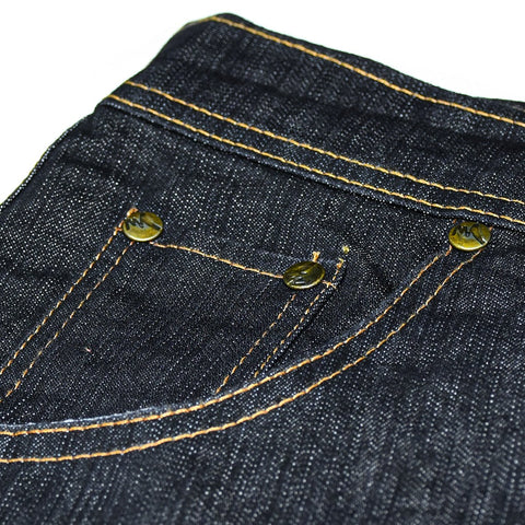 Jupiter Gold Stitch Cargo Pockets Denim Pent For Men