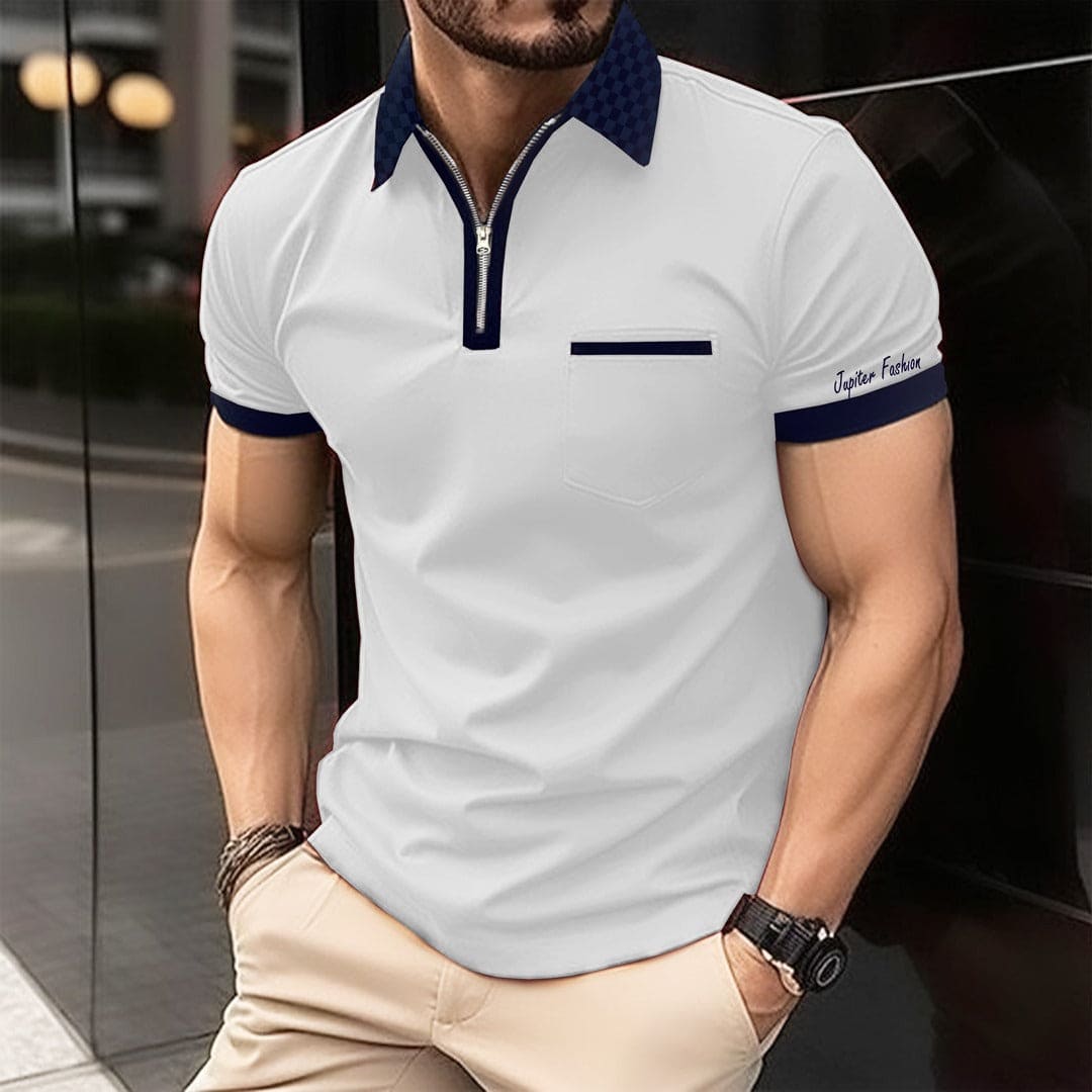 Jupiter Aestival Left Chest Pocket Viscose Soft Cotton Polo For Men ...