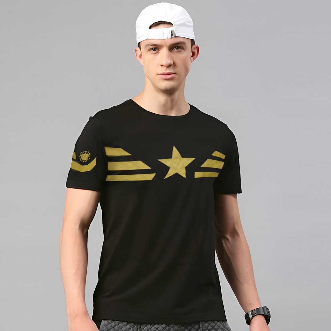 Jupiter Gold Star Shield Tee