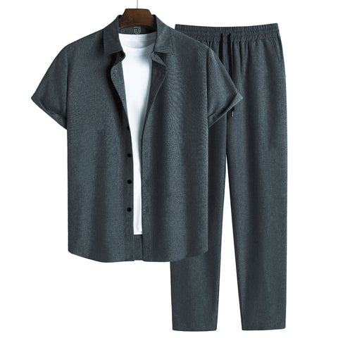 Jupiter Celebrity Unisex French Pique Grey Coord Set