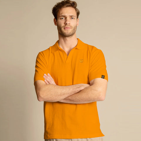 Jupiter Aestival Johnny collar Viscose Soft cotton polo for men