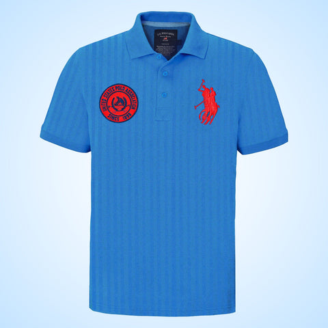 Textured Fabric Business Essential Cotton Polo For Men