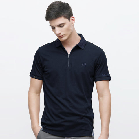 Jupiter Aestival Zip Neck Viscose Soft Premium Polo For Men