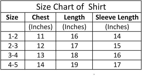 HJBZ CONTRAST COLLAR  KIDS SHIRT (1 TO 5 YEAR)