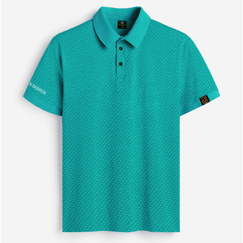 Jupiter Pop Corn Textured Trendy Polo For Men