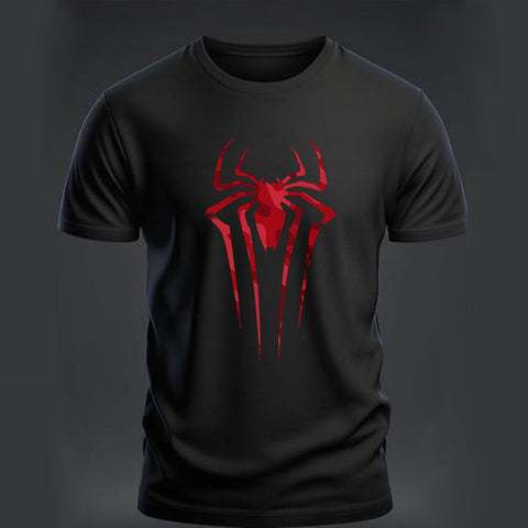 Jupiter Red Spider Graphic Cotton Tee For Men