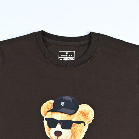 Jupiter Vogue Bear Cotton Graphic Tee For Men