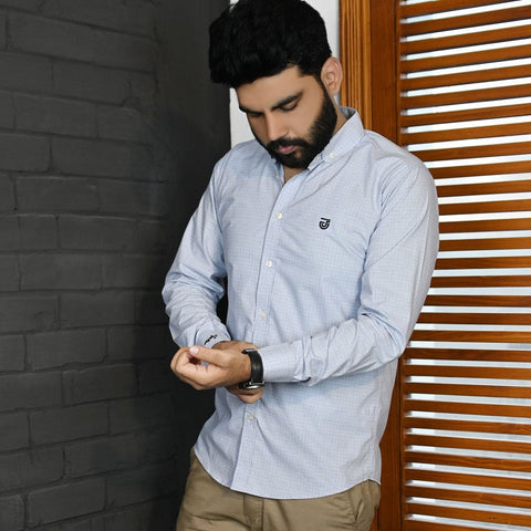 Jupiter Business Checked Profit Cotton Casual Shirts For Men