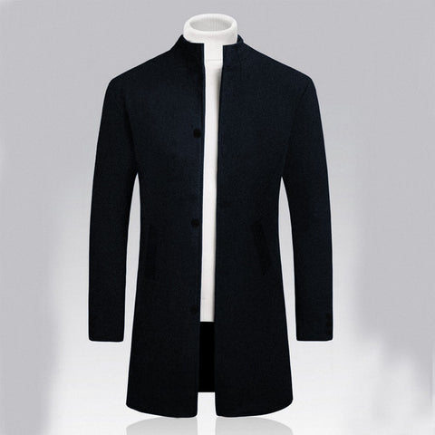 Imported Exclusive Woolen Business Long Coat For Men