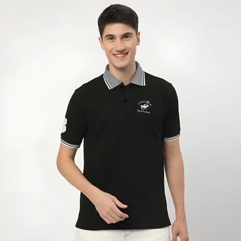 Rugger Men Fashion Embroidered Tipping collar Polo