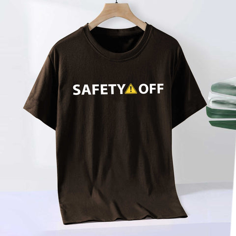 Jupiter Safety Off Cotton Graphic Tee For Men