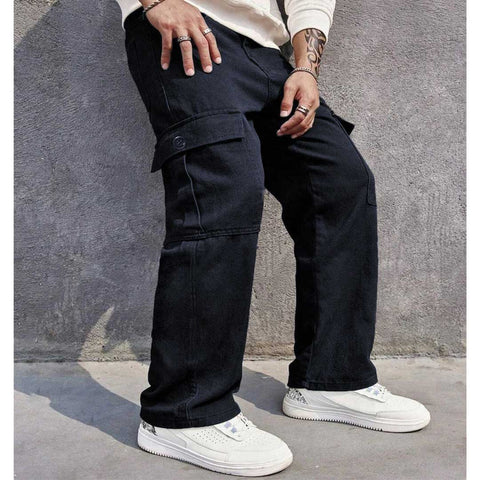 Jupiter Engineered Denim Cargo Pockets Trouser For Men