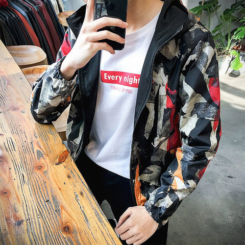 Unique abstract patterns padded light weight Gender Neutral Jacket