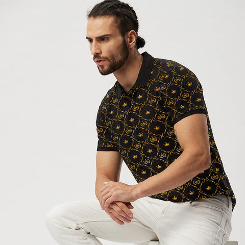 Jupiter Golden Crown Cotton Polos