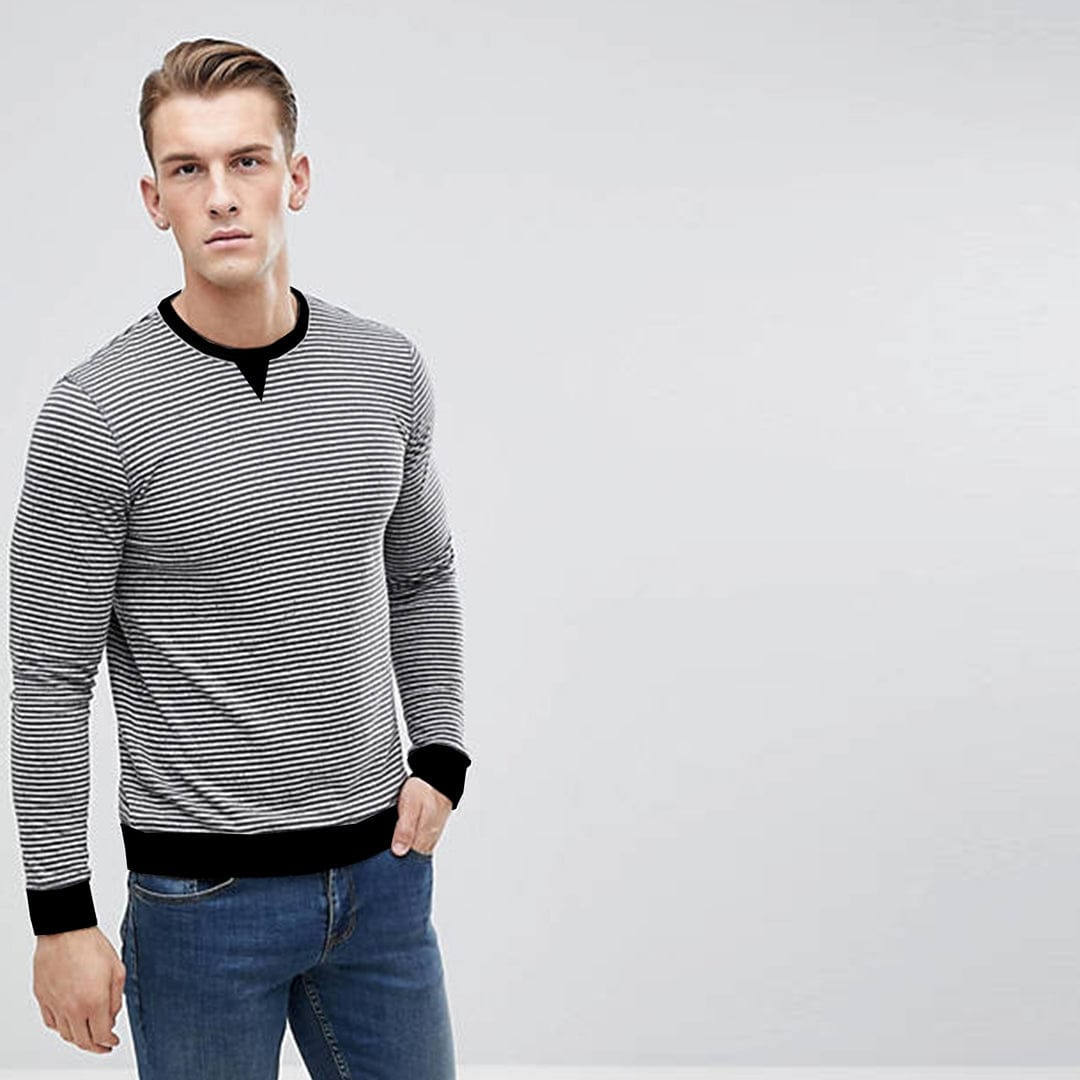 Men's every day striped sweat