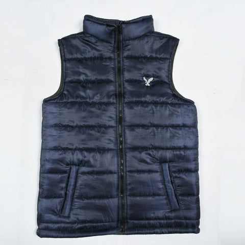 Left Chest Logo Body Warmer Navy Gillet